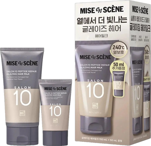 미쟝센 살롱10 펩타이드리페어 헤어밀크 기획